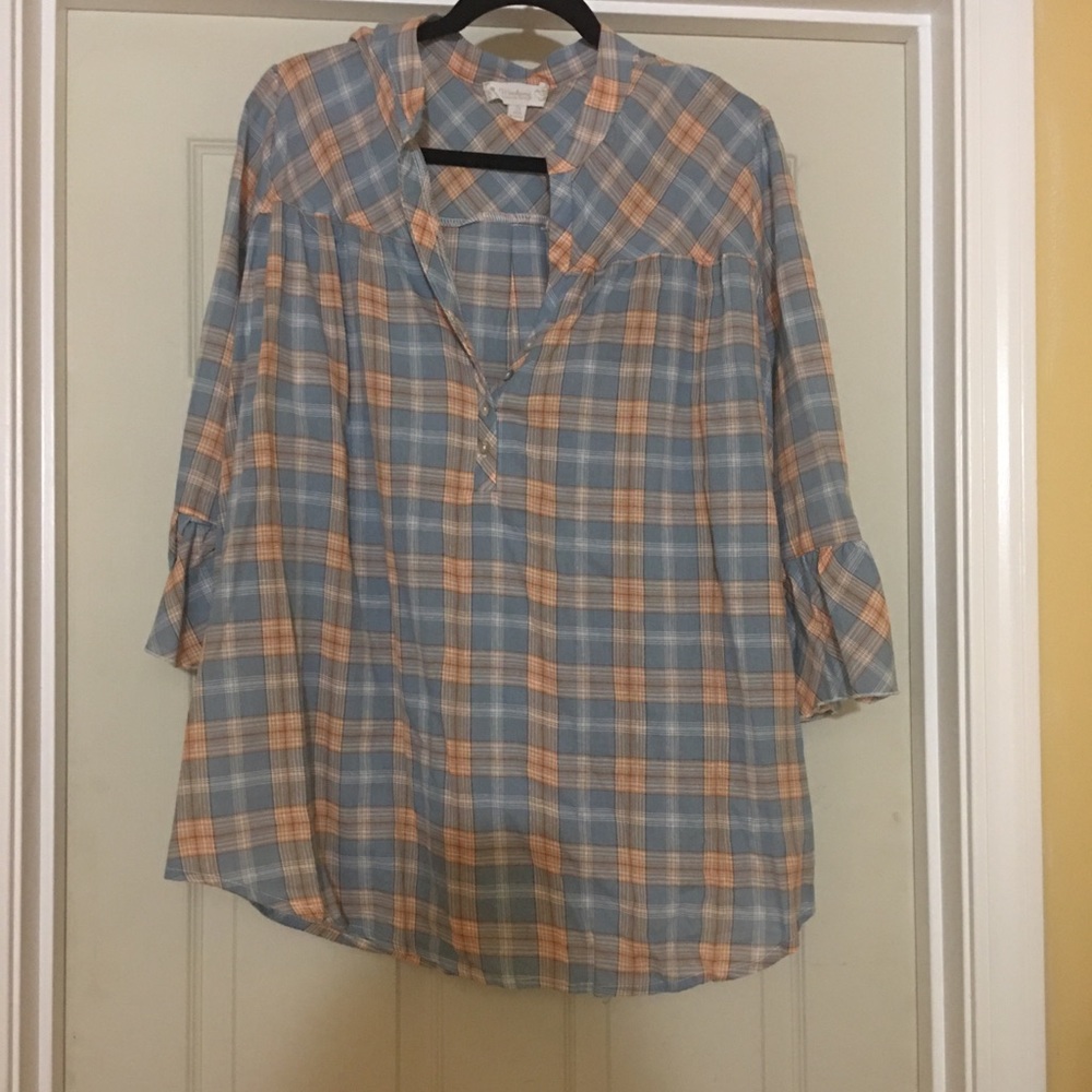 Suzan Betro size 2x bell 3 quarter sleeve tunic